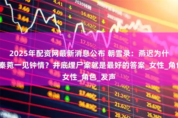 2025年配资网最新消息公布 朝雪录：燕迟为什么会对秦菀一见钟情？井底埋尸案就是最好的答案_女性_角色_发声